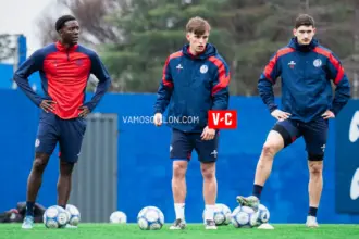 Arboleda en el entrenamiento de San Lorenzo