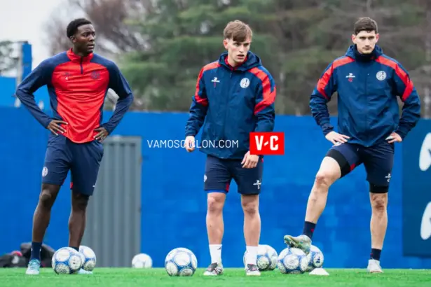 Arboleda en el entrenamiento de San Lorenzo