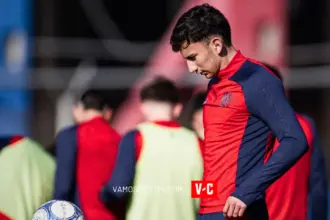 Daniel Herrera, recuperado de la rotura de ligamentos y entrena a la par en San Lorenzo