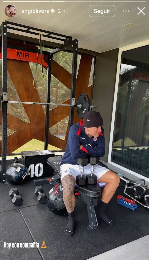 foto farias entrenando por su cuenta