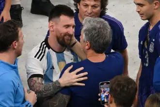 San Lorenzo le envió sus condolencias a Lionel Messi tras la muerte de su padre Jorge