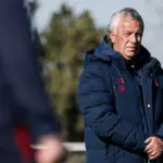 Néstor Gorosito en el entrenamiento previo del clásico entre San Lorenzo y Huracán