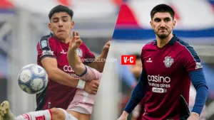 Nicolás Blanco y Gustavo Del Prete en San Lorenzo vs Unión