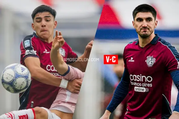 Nicolás Blanco y Gustavo Del Prete en San Lorenzo vs Unión