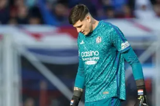 Orlando Gill fue expulsado ante Huracán y se pierde el próximo partido de San Lorenzo