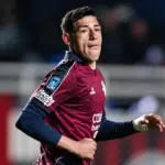 Alan Salas en el partido de San Lorenzo contra Talleres