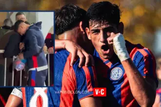 El buen debut de Alan Salas en San Lorenzo y el emotivo reencuentro con su familia