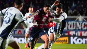 Facundo Farías en el partido de San Lorenzo contra Talleres