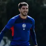 Gustavo Del Prete en la práctica de San Lorenzo