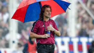 Insua en el partido de San Lorenzo contra Boca