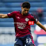 Juan Pablo Álvarez en el partido de San Lorenzo contra Unión