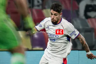 Mauricio Cardillo en el partido de San Lorenzo contra Central Córdoba
