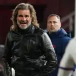 Ruben Darío Insua en el partido de San Lorenzo contra Independiente