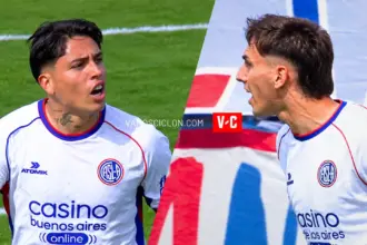 Otro síntoma del momento de San Lorenzo: fuerte cruce entre Farías y Auzmendi