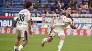 festejo gol san lorenzo teo rodriguez pagano